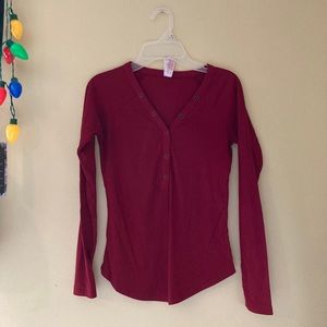 Red long sleeve top !!